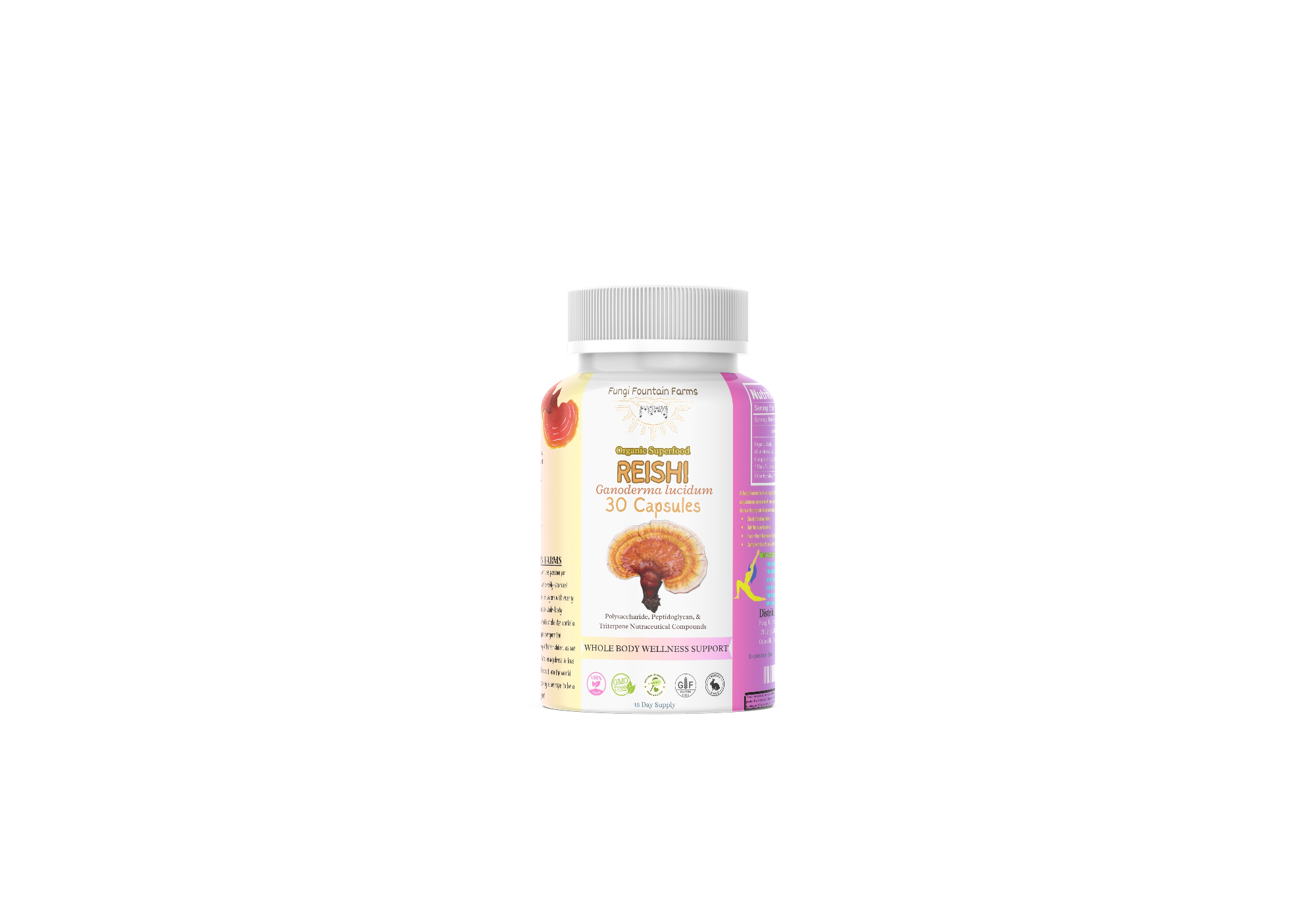 Reishi (Ganoderma lucidum) Mushroom Capsules - Image 3